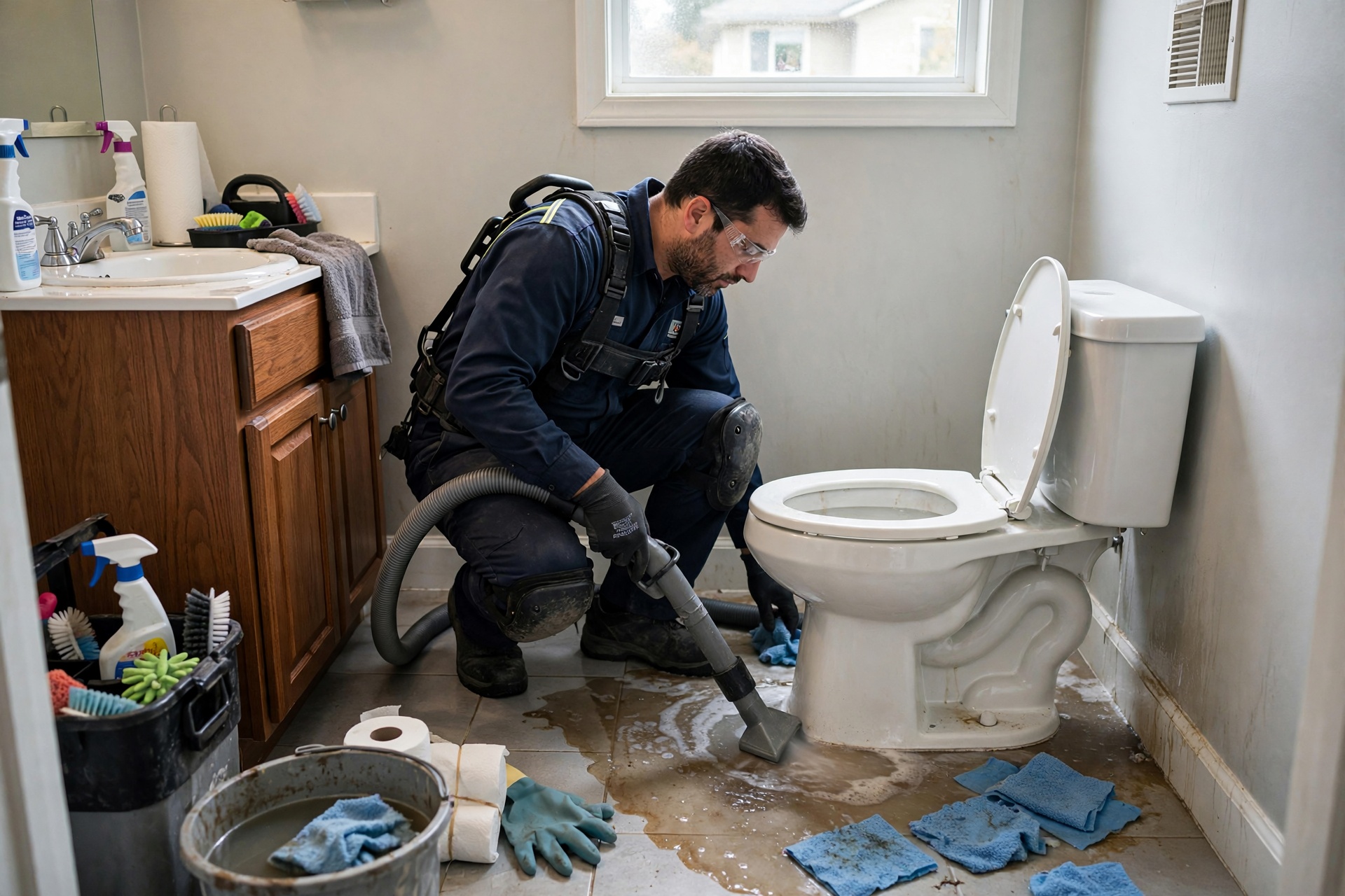 Toilet Overflow Cleanup in Kearns